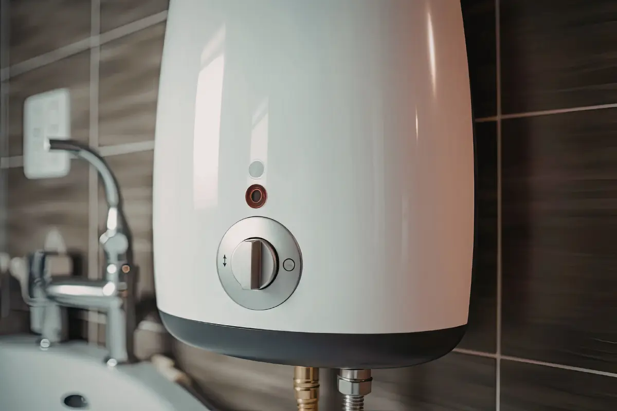 Ducha de agua caliente, ejemplo de uso típico que afecta el dimensionado del termo