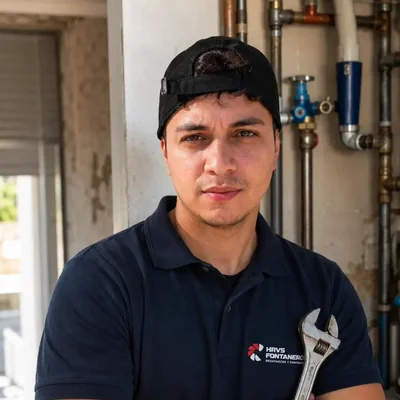 Hernán Vega, técnico responsable de HRVS Fontaneros Mallorca